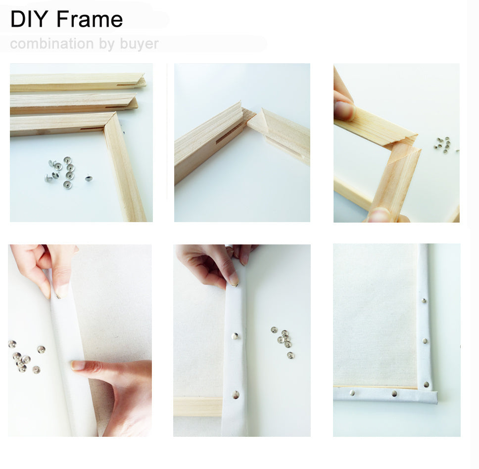 Digital Oil Painting Diy Frameless Custom 24 Color Flower Landscape Photos