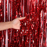 PET Bright Rain Silk Curtain Photo Background Wall Decoration