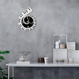 Decoration Wall Clock Treble Clef Piano Keyboard Musical Notes Irregular Decoration Clock Wall Clock Cross-border
