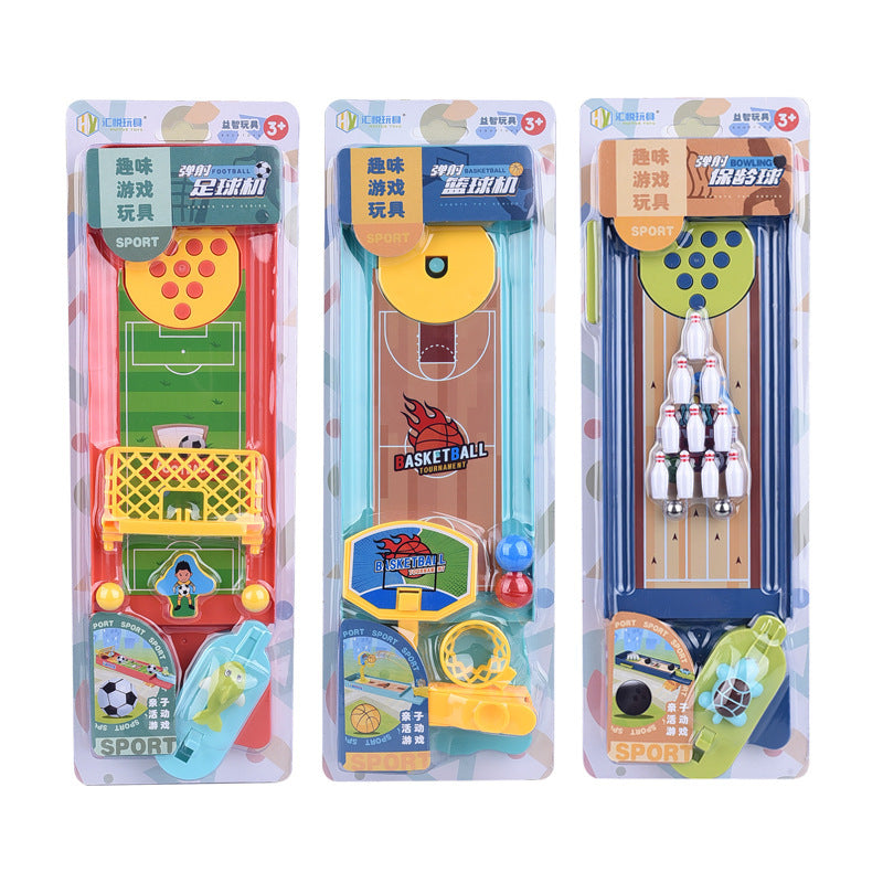 Table Game Children Catapult Bowling Football Basketball Toy