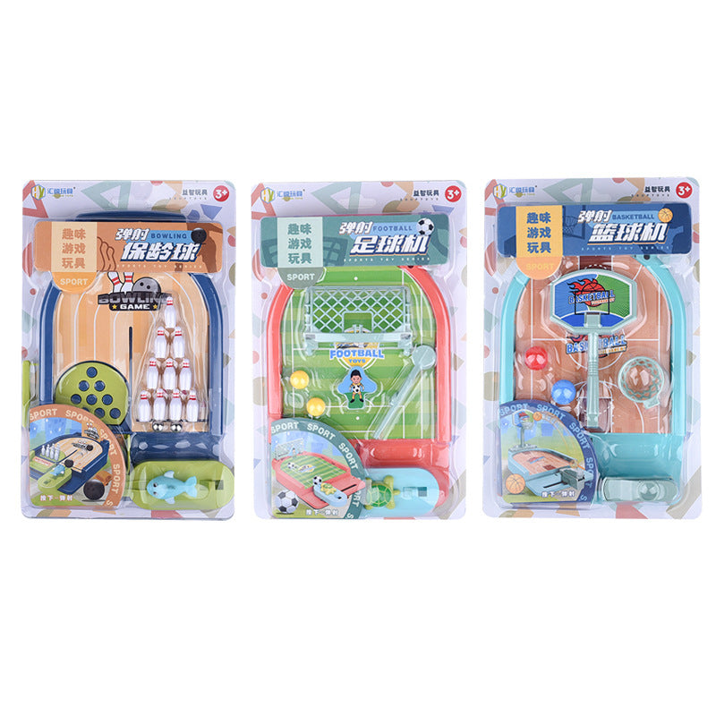 Table Game Children Catapult Bowling Football Basketball Toy