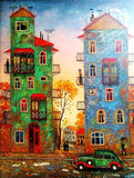 Abstract City Street Wall Art Picture