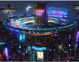Digital Painting Neon Landscape DIY Oil Painting