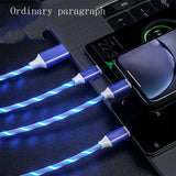 Сими 3 дар 1 Micro USB Type C Сими чароғаки LED ҷорандаи сими пуркунандаи барқи телефони мобилӣ