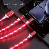 Сими 3 дар 1 Micro USB Type C Сими чароғаки LED ҷорандаи сими пуркунандаи барқи телефони мобилӣ