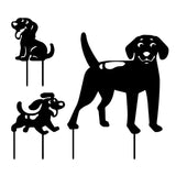 Dog Garden Decoration Lawn Animal Garden Decoration Backyard Lawn Stakes Metal Yard Decor Doge Adornment Gardening Accessories