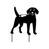 Dog Garden Decoration Lawn Animal Garden Decoration Backyard Lawn Stakes Metal Yard Decor Doge Adornment Gardening Accessories
