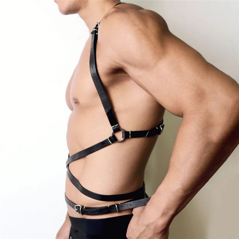 Wearable Leather Straps On Both Sides