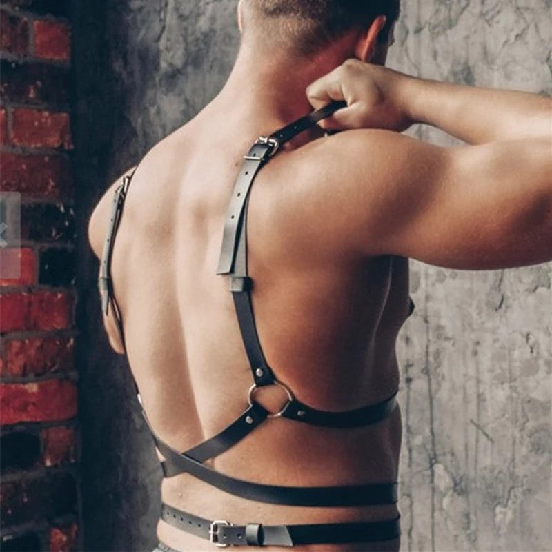 Wearable Leather Straps On Both Sides