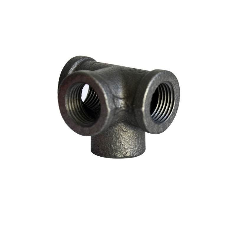 Malleable Steel Galvanized Pipe Fittings Three-dimensional Four-way Corner Four-way
