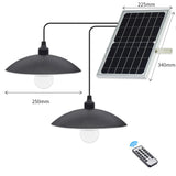 Solar Chandelier One With Two Bulbs