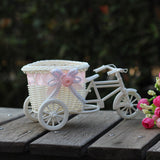 Home Decoration Simulation Rattan Woven Small Tricycle Ornaments