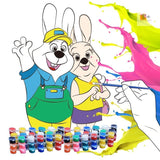 One-Time Color-Filling Gouache Painting Drawing Board