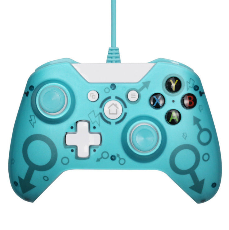 Controle Controller USB Wired for Microsoft One Controller Gamepad Барои як компютери Slim Windows Mando Барои як Ҷойстик