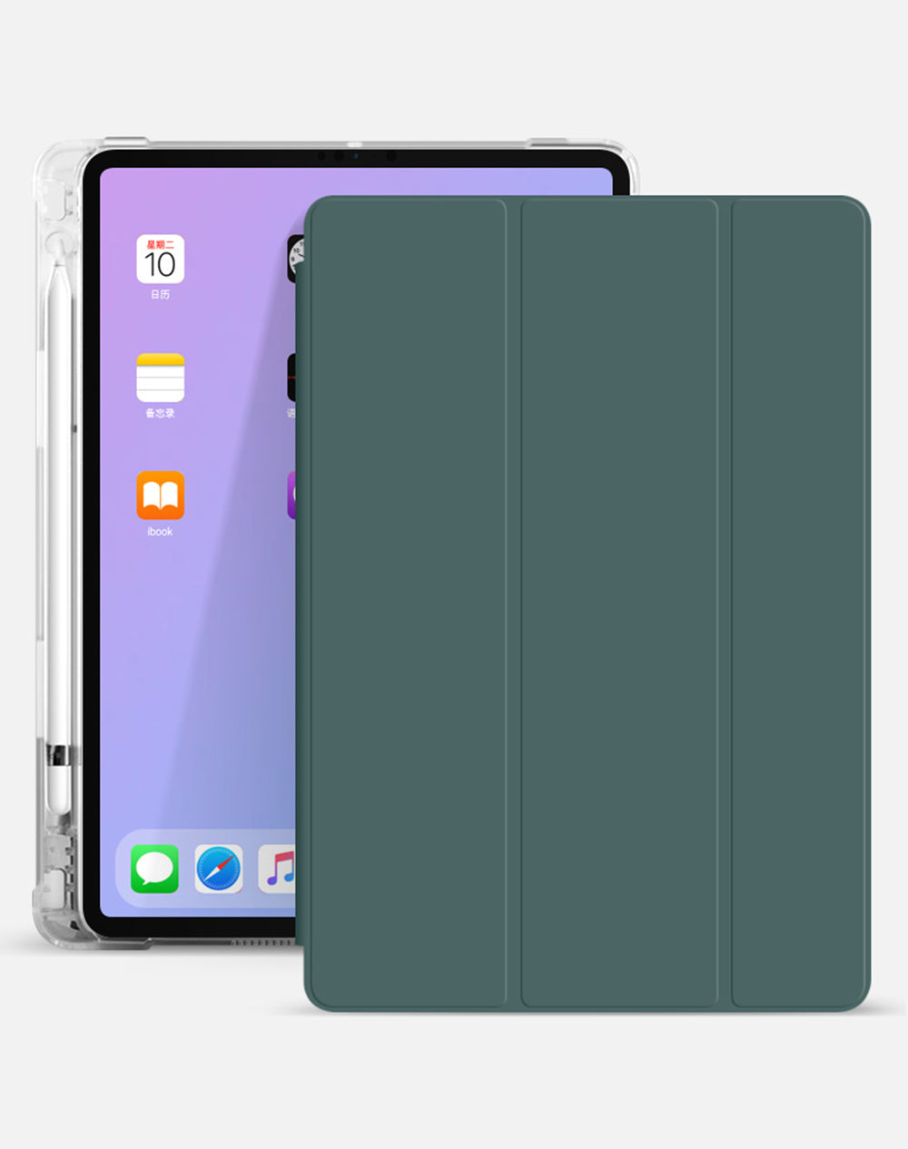 Compatible With , Compatible With , IPad10.2 Protective Cover Mini5 Pen Slot Type Flat Air4 Shell Pro10.5 Soft Shell IPad9.7