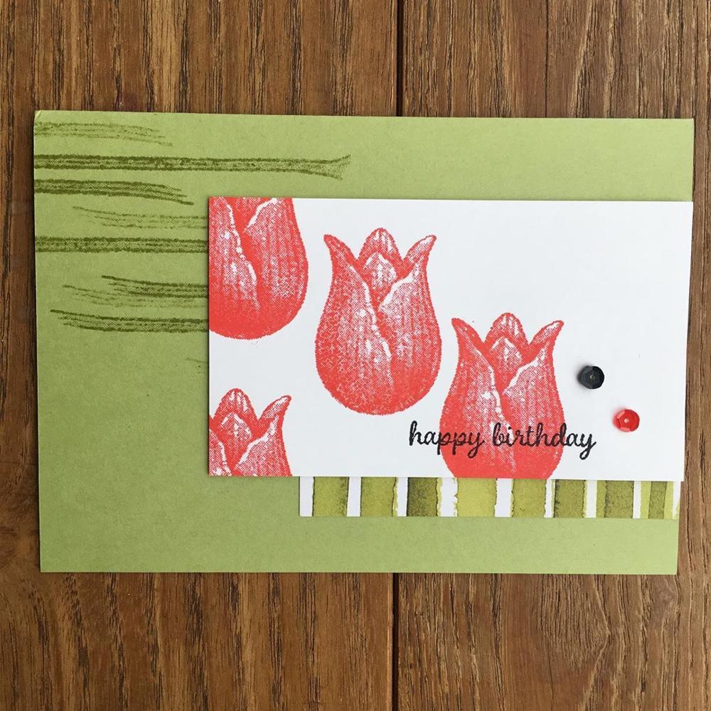 Tulip scrapbooking DIY stamp