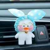 Kawaii Cafe Duck Toy Cartoon Cute Duck Car Decor Animal Dolls