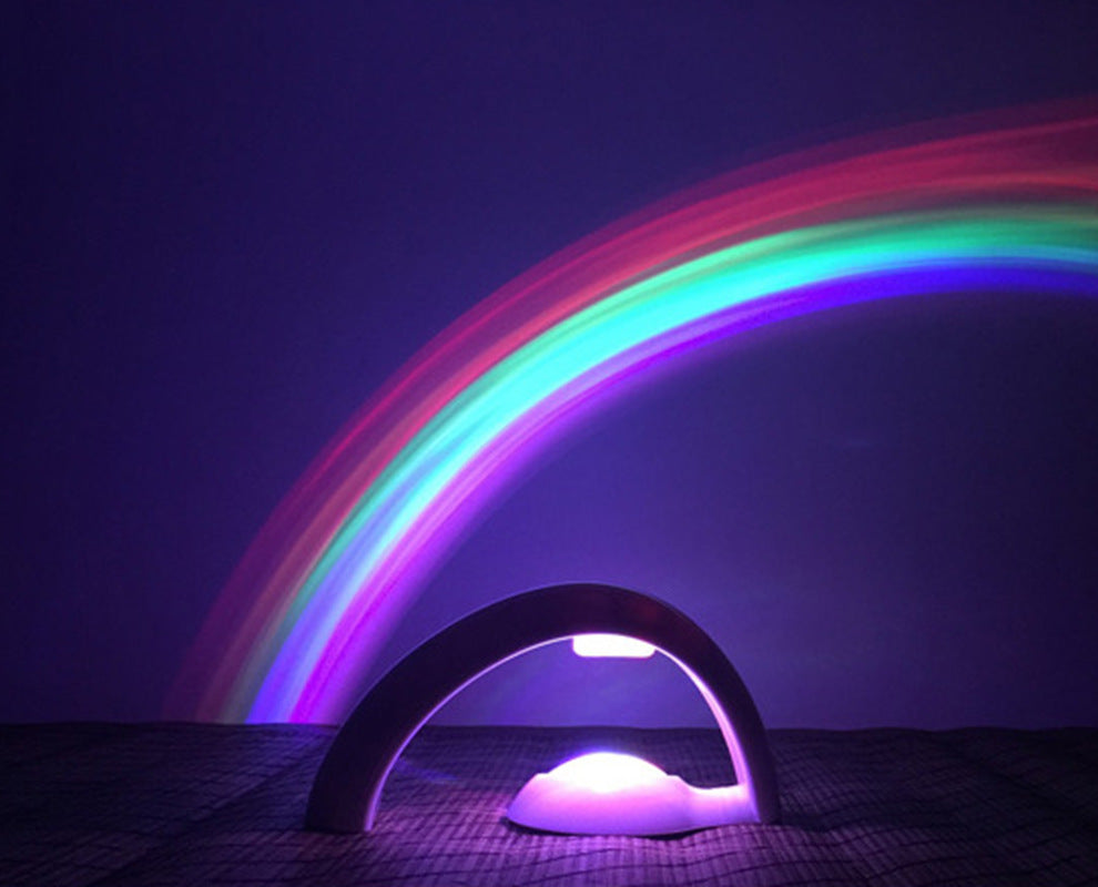 Навгонии LED ошиқона Осмон рангинкамон рангин Дурнамои Night Light