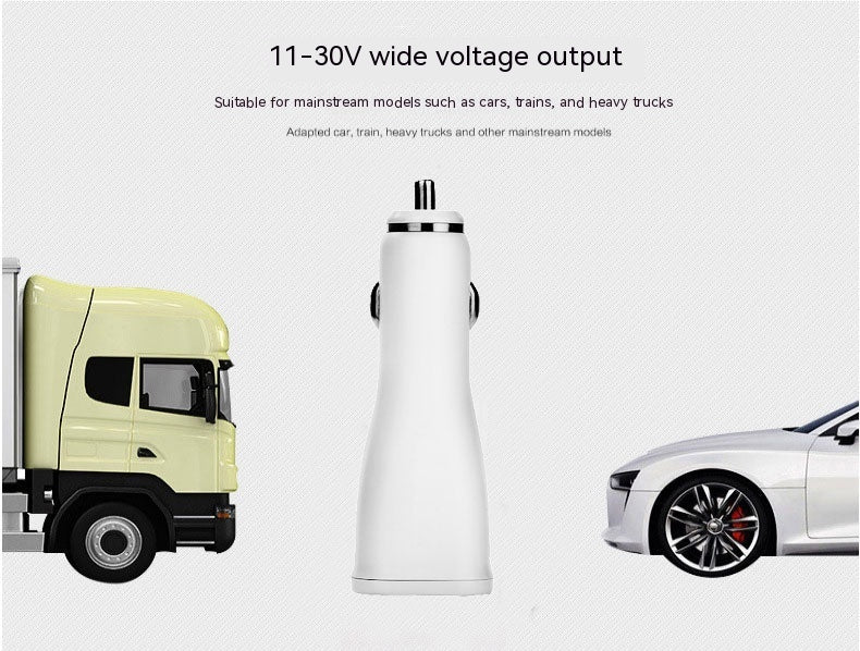 Car Fast Charge QC30 Single Port USB Car Charger Smart Vehicle-mounted Mobile Phone Charger