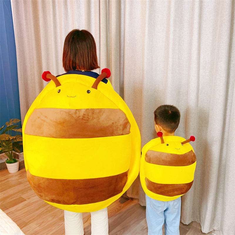 Cartoon Bee Pillow Wearable Plush Toy