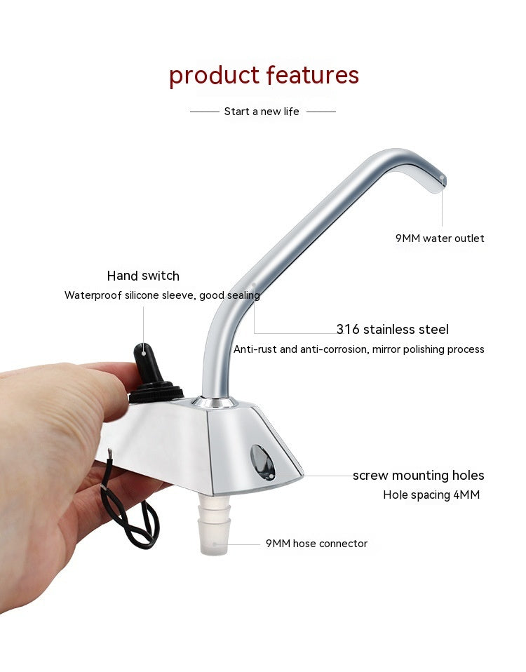 RV Faucet Rotating Faucet Electronic Control RV