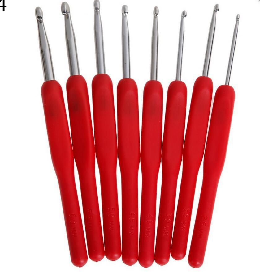 Knitting tools, sweater needles, soft handle crochet, imitation cola crochet, a set of 8 bags
