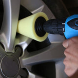 Car wheel polishing disc detail polishing wheel in the net steel ring polishing sponge plate with 6MM handle cone sponge wheel