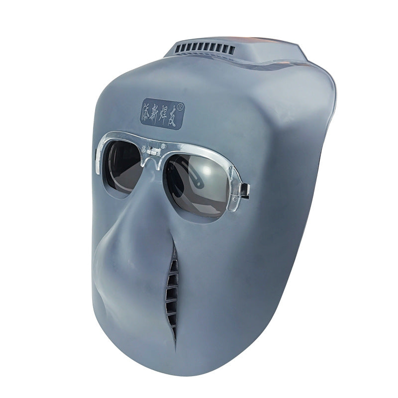 PC Welding Mask Head-mounted Ear Wear Polishing Argon Welding Gas Shielded Welding Protective Mask Radiation-proof Splash