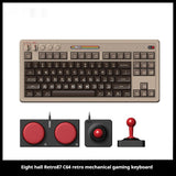 Retro Mechanical Gaming Keyboard Wireless Bluetooth With Rocker