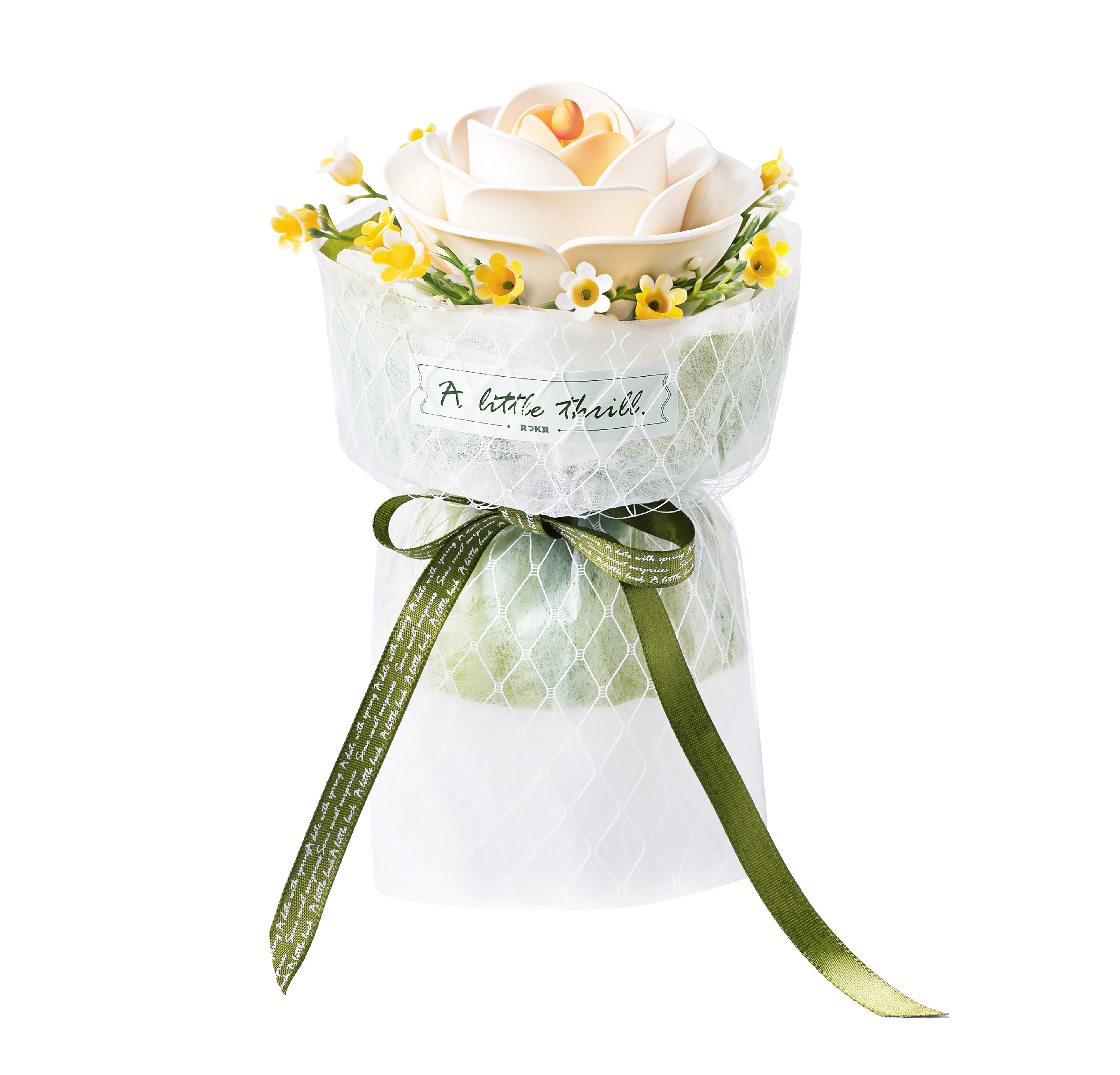 ROBOTIME Artificial Flowers 3D Puzzle Model Kits Puzzles For Adults To Build, Decoration Home Decor Accessories Living Room Gifts For Women, Camellia