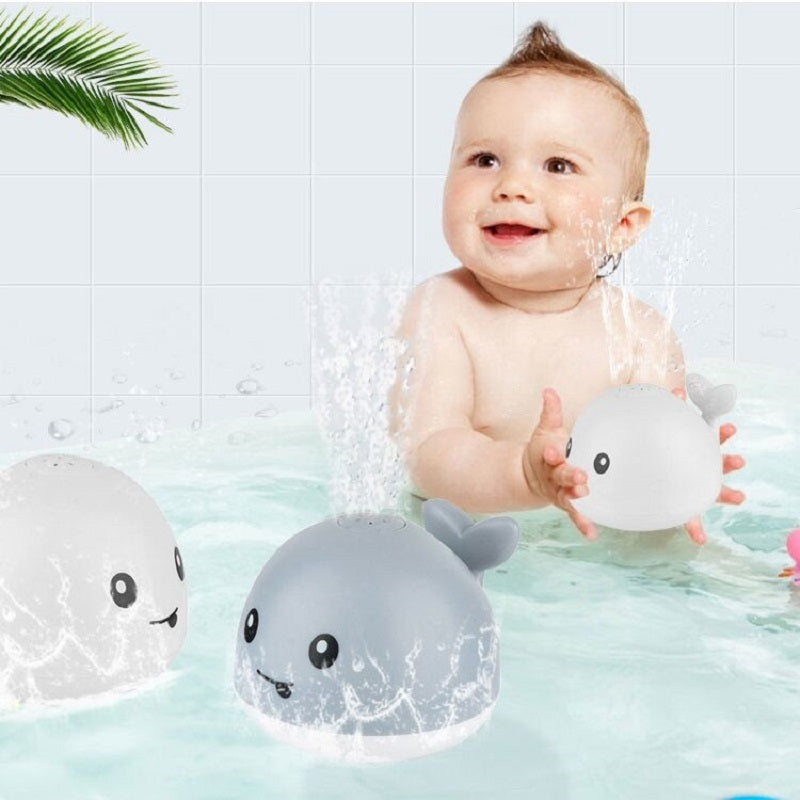 New Baby ҳаммом ванна барқ ​​Induction Whale Spray Toy хурд