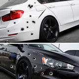 Car scratch simulation bullet hole crack sticker