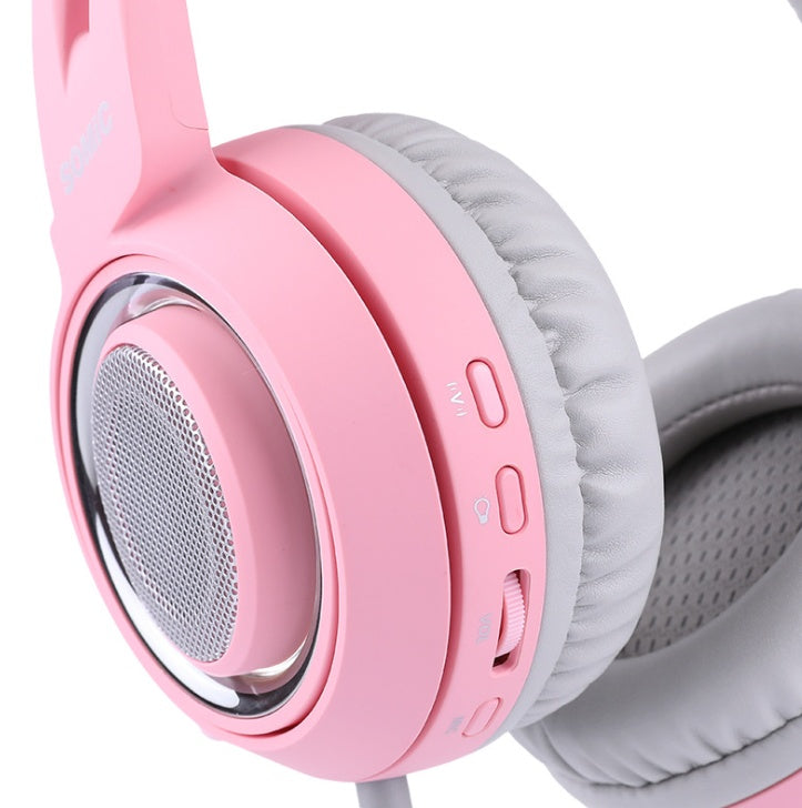 Гӯшмонакҳои бозикунии G951 USB 7.1 Гӯшмонакҳои садои виртуалӣ Гӯшмонакҳои LED Cat Cat