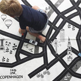 Industrial track cross track carpet