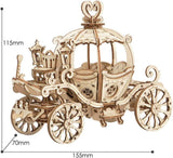 ROBOTIME Pumpkin Cart Hot Air Ballon Airship Gramophone Wooden Puzzle 3D Jigsaw Mechanical Model Construction Toys Gift TG302 TG406 TG407 TG408