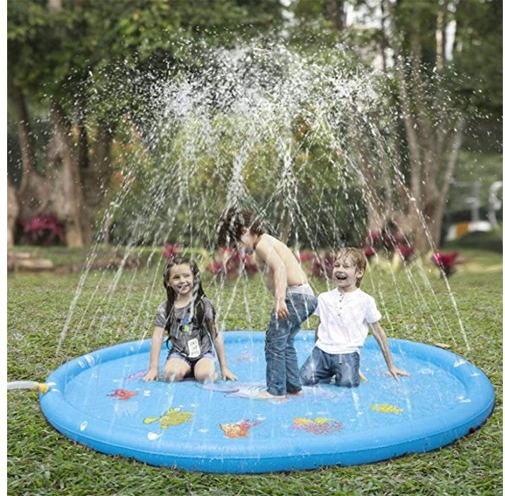 Inflatable water spray cushion