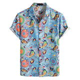 Мужская гавайская рубашка из полиэстера с 3D-печатью