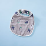 Summer Thin Pure Cotton Concealed Button 6-layer U-shaped Baby Gauze Bib