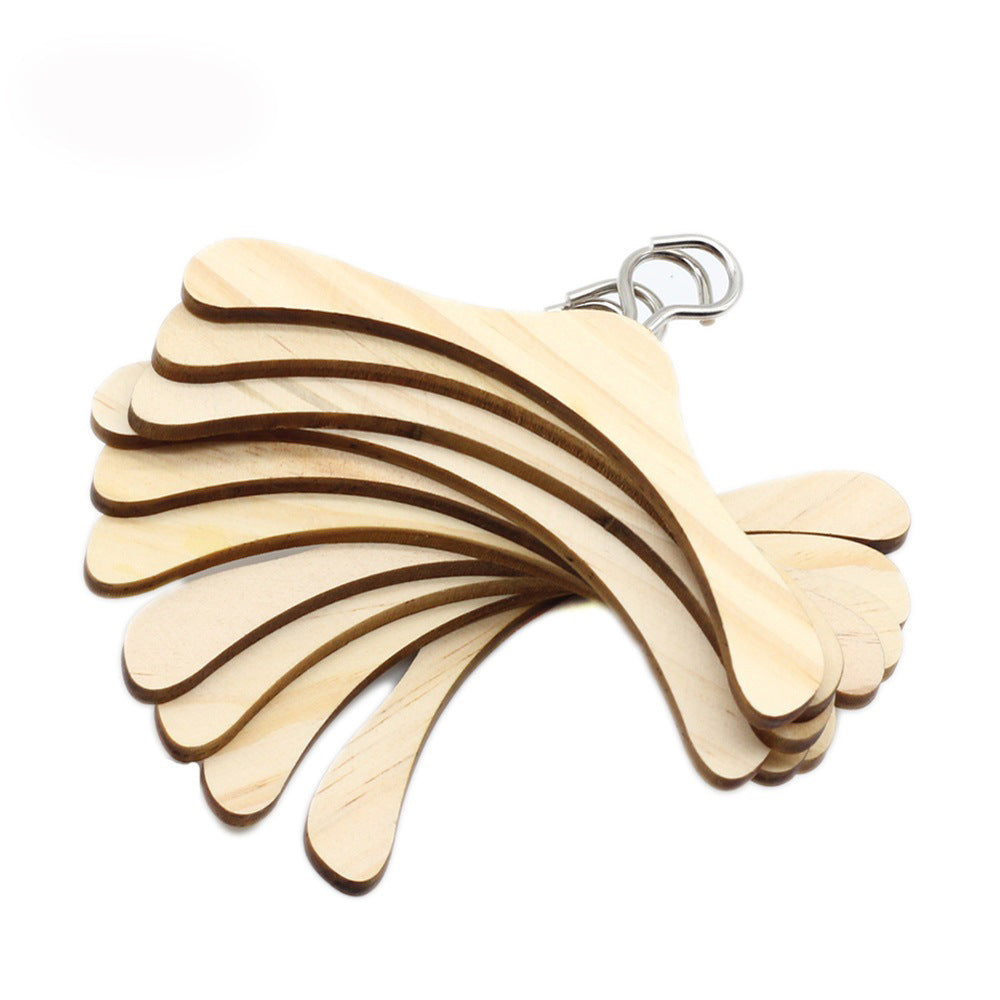 Doll Accessories Wooden Doll Clothes Dress Hangers For Dolls Toys
