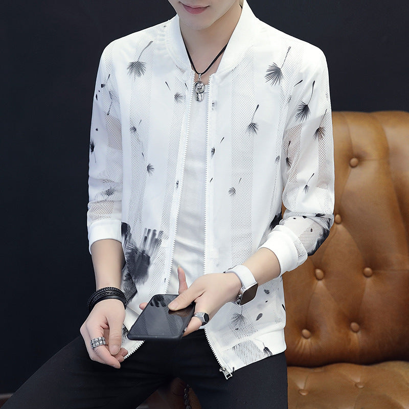 Outerwear Youth fashion jacket with a hood and a stand-up collar
