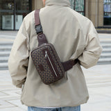 Men's Chest Printed Light Luxury Cross-border Shoulder Bag Casual