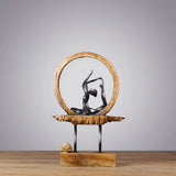Creative Upscale Home Decorations Yoga Girl Resin Decorations