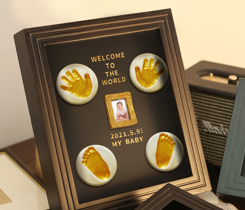 Hand And Foot Print Mud Hand And Foot Print Permanent Lanugo Souvenir Making Baby Full Moon Gift