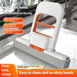 Handheld Mini Foldable Desktop Mop Small Cotton Mops Sponge Cleaning Tool For Bathroom Kitchen Desktop Glass Living Room Car