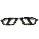 Automotive dry carbon fiber front bumper grille