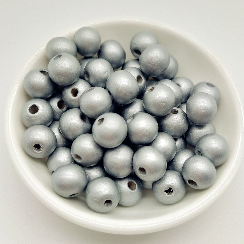 Wood Beads Round Loose Spacer For Jewelry Making DIY