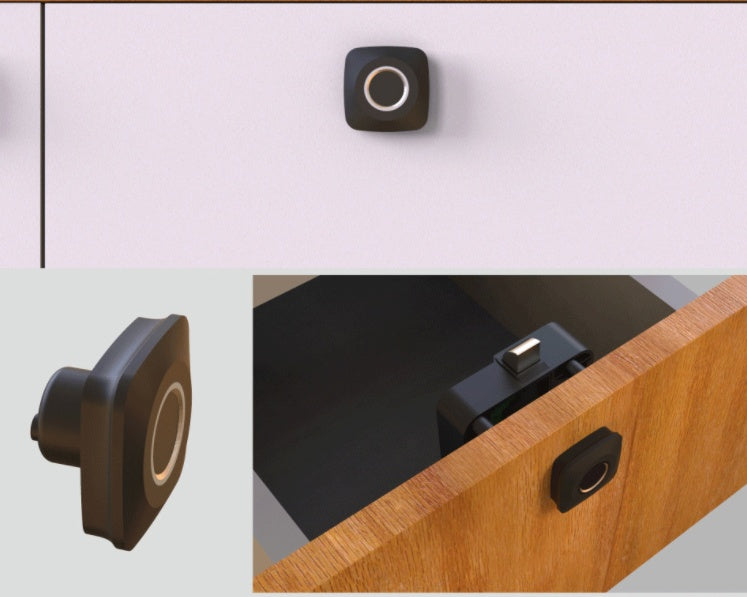 Sensor Light Smart Drawer Fingerprint Lock Locker Lock Home Wardrobe Locker