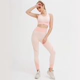 Two-piece sports bra and fitness pants