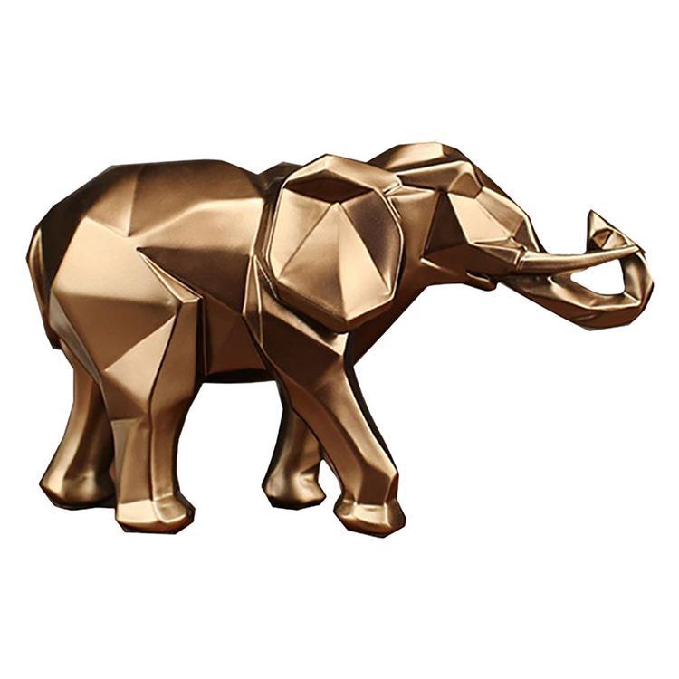 Resin Craft Geometric Elephant Craft Ornaments