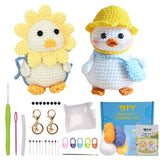 Red Embroidery Handmade Crochet Material Package English Video Wool Knitting Doll